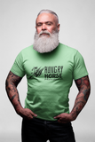 Montana Collection - Hungry Horse Bear and Wilderness Design - Short-Sleeve Unisex T-Shirt