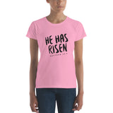 He Has Risen - Women's short sleeve t-shirt