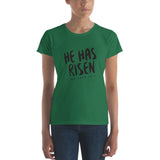 He Has Risen - Women's short sleeve t-shirt