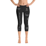 Bible Verse Collection: Multi Verse Black Capri Leggings