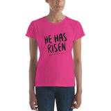 He Has Risen - Women's short sleeve t-shirt