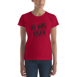 He Has Risen - Women's short sleeve t-shirt