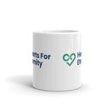 Hearts for Eternity White glossy mug