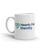 Hearts for Eternity White glossy mug