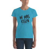 He Has Risen - Women's short sleeve t-shirt