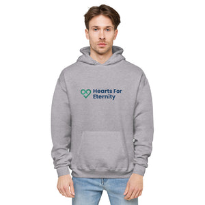 Hearts for Eternity Unisex fleece hoodie