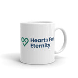 Hearts for Eternity White glossy mug